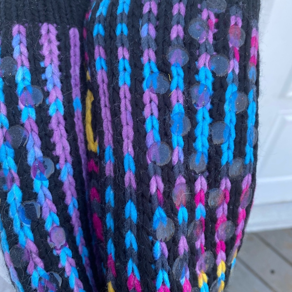 Colorful Knit Sock with Pattern - Picture 4 of 4